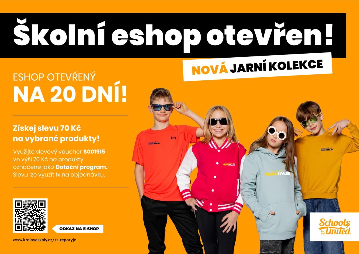 Školní e-shop otevřen
