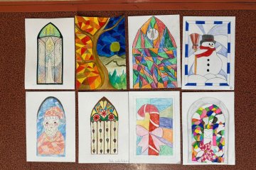 Mozaika a vitráž v 8. třídách